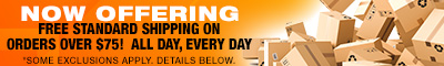 FREE Shipping on orders over $75