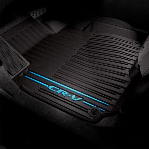 Honda All Season Floor Mats - High Wall - Blue Logo (CRV 2017-2020) 08P17-TLA-120A