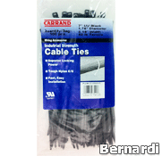 Black Zip Ties (100 count bag) XZIPB