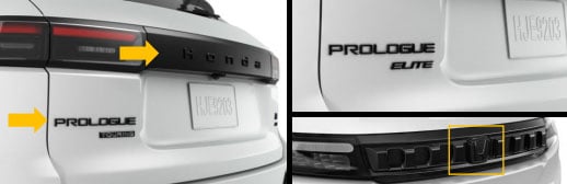 2024 Honda Prologue Emblems
