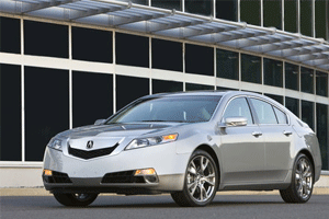 Outside view of the all new for 2009 Acura TL